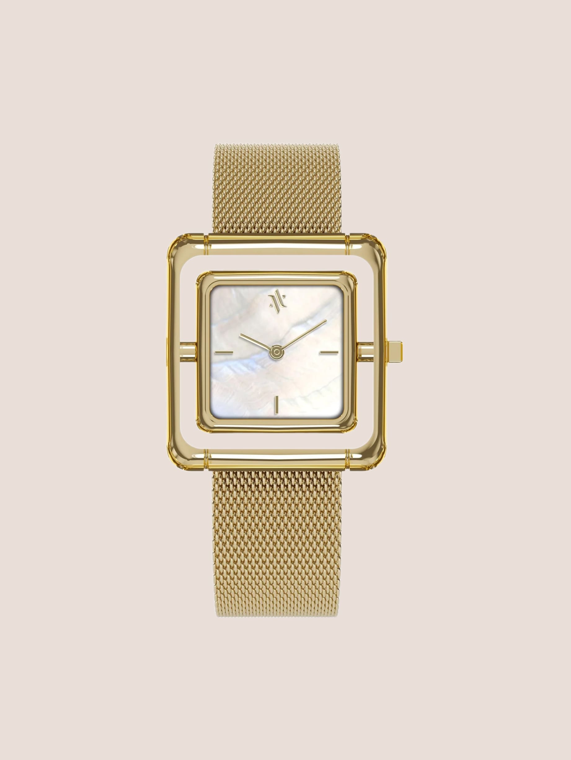 Square Gold Watch